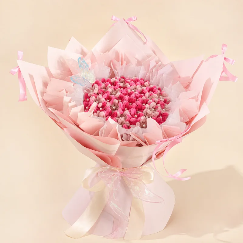 Daisy Pink Bouquet view 3